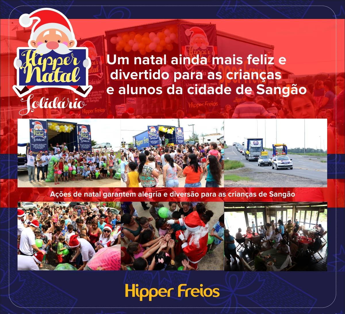 Ações de natal garantem alegria e diversão para as crianças de Sangão