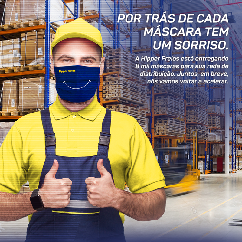 Em ação nacional junto a parceiros comerciais, Hipper Freios entrega 13 mil máscaras contra a Covid-19