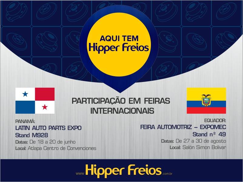 Hipper Freios participa de feiras no exterior