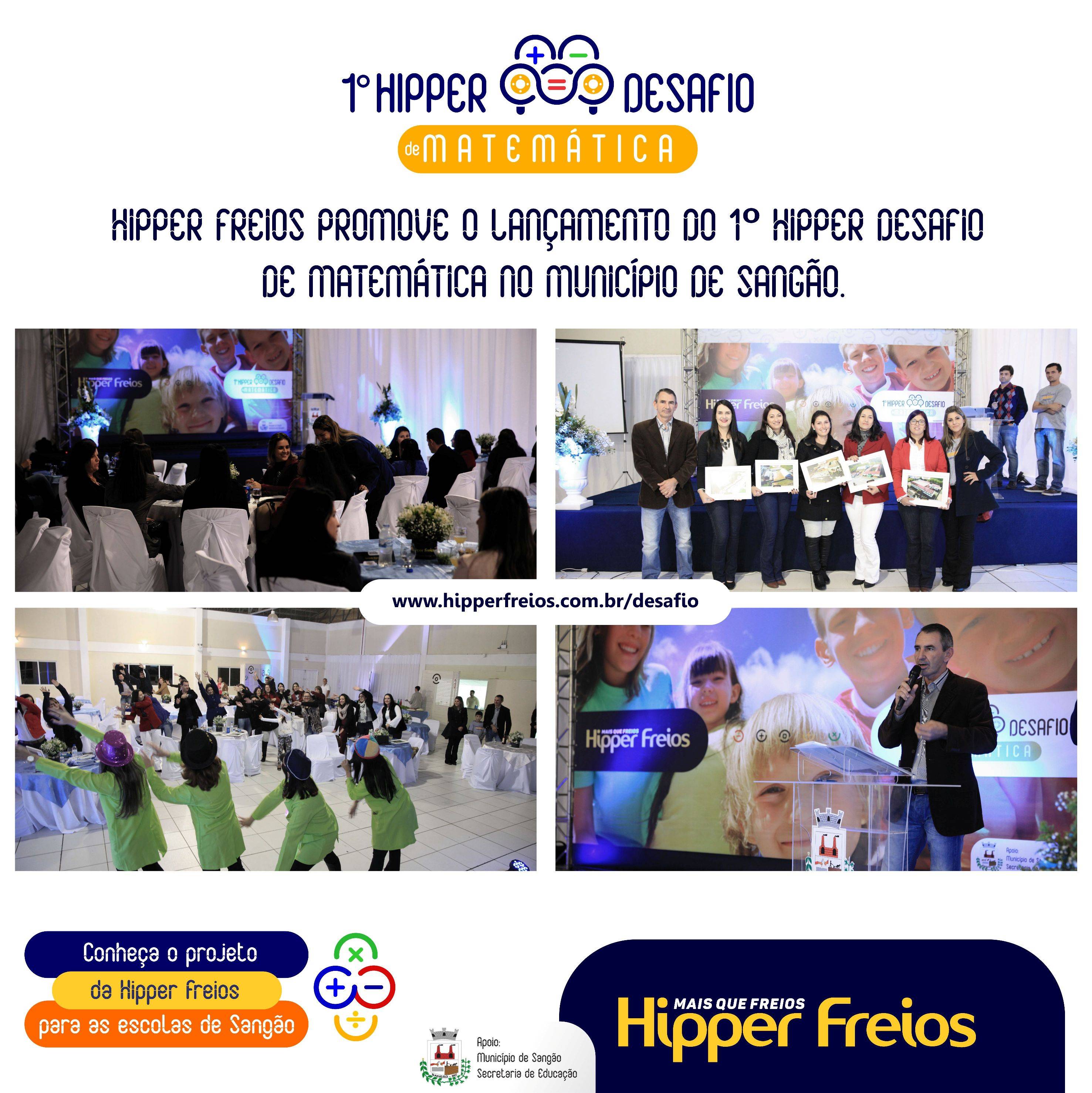 Hipper Freios promove o lançamento do 1º Hipper Desafio de Matemática no município de Sangão