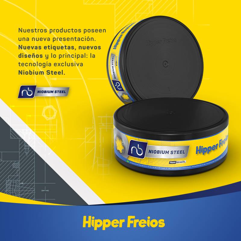 Hipper Frenos anuncia 86 ítems con tecnología Niobium Steel 